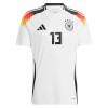 Camisola Alemanha Muller 13 Homen Equipamento 1ª Euro 2024